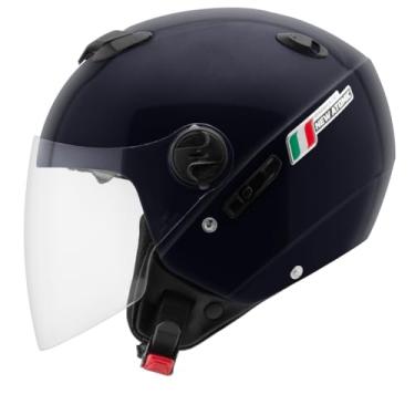 Imagem de Capacete Moto Aberto New Atomic Elite Masculino Feminino Pro Tork Com Viseira Interna(56,AZUL ESCURO)
