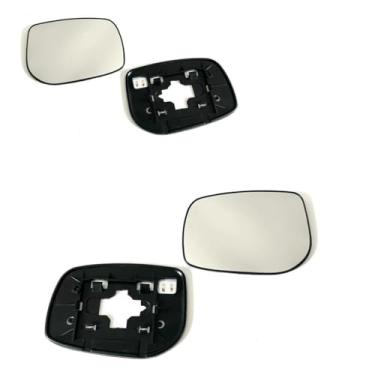 Imagem de Substituição de vidro do espelho retrovisor para Toyota Corolla Zre 152 2007 2008 2009, vidro do espelho de asa lateral, espelhos de reboque esquerdo direito com boa refletividade, A/1 par