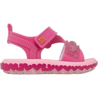 Imagem de Sandália Infantil Meninina Papete Casual Dia a Dia Passeio Escola com Brilho Zaxynina 19278-Feminino