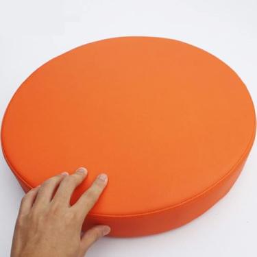 Imagem de Yadlan Almofada redonda para cadeira/assento ao ar livre, almofada de assento impermeável de 3/5/8 cm de espessura, almofadas antiderrapantes de espuma 45D com capa removível - para jardim, cozinha