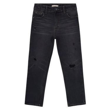 Imagem de Calça Jeans Infantil Masculina Trick Nick Preto, 8, Preto
