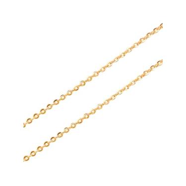 Imagem de Colar Corrente Feminina Bailarina 1,5mm 45cm Ouro 18k 750 Legítimo C/Estojo