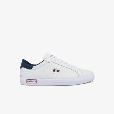 Imagem de Tênis Lacoste Masculino Powercourt, 39, Branco, Azul marinho, Vermelho