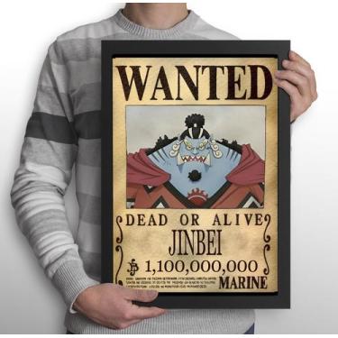 Imagem de Quadro Procura-se Jinbei - One Piece (Tamanho A3) - Shimai