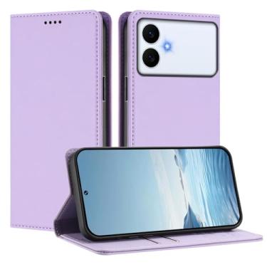 Imagem de Capa carteira fina para Samsung Galaxy S26 Edge com capa flip magnética, compartimentos para cartões e suporte, bloqueio RFID, compatível com carregamento sem fio, capa protetora à prova de choque