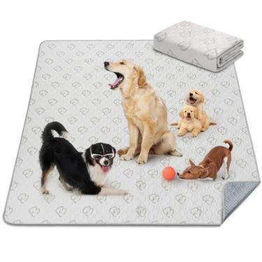 Imagem de FXW Almofadas De Xixi Laváveis Para Cães, Almofadas De Cachorro Com Superabsorvente, 63 "X 63", Projetadas Especificamente Para Cercadinho De Cachorro De 24 Polegadas, 8 Painéis, Quadrado