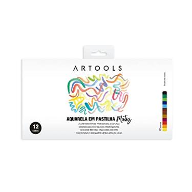 Imagem de Aquarela em Pastilha Matiz ARTOOLS Estojo 12 Cores