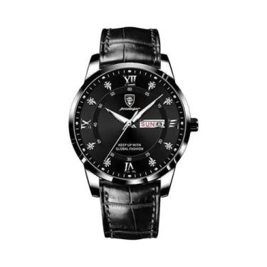 Imagem de Relógio De Pulso Masculino À Prova d'Água Com Luz, Marca De Luxo POEDA