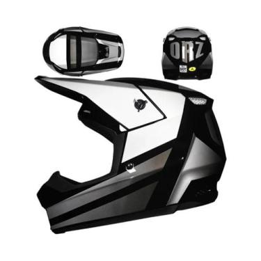 Imagem de Capacete Profissional Para Motocicleta Off-Road Para Ciclismo De Monta