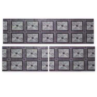 Imagem de Kit 3 Peças Jogo Cozinha Passadeira Manta Vinilico Laminado Marmorizado