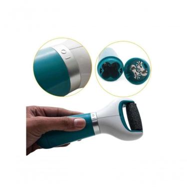 Imagem de Lixa Elétrica Pés Esfoliador Calosidades Pedicure Portátil Calos Azul