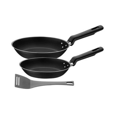 Imagem de Jogo De Frigideiras Tramontina Loreto 20399081 Com Espátula Grafite Grafite 