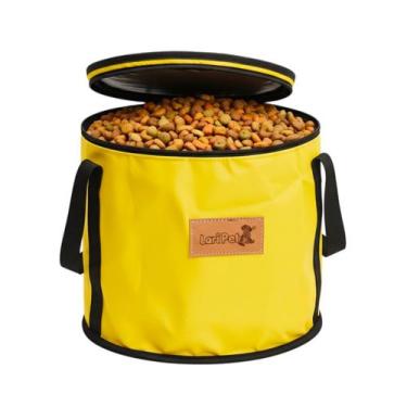 Imagem de Conteiner Bolsa Porta Ração 7kg Resistente Impermeável para Cães e Gat