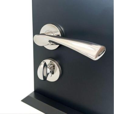 Imagem de Fechadura De Porta Banheiro Polida 55mm Vision ABNT - DECORPLACE