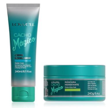 Imagem de Kit Lowell Cacho Magico Mascara 240g e Creme Modelador 240ml