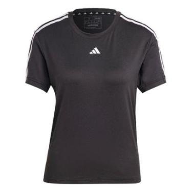 Imagem de CAMISETA ESSENTIALS 3 LISTRAS-Azul Adidas-Feminino