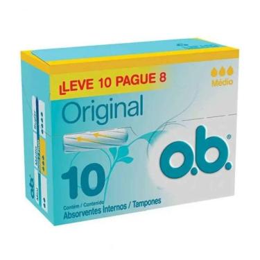 Imagem de Absorvente Interno Médio 10 Unidades Ob