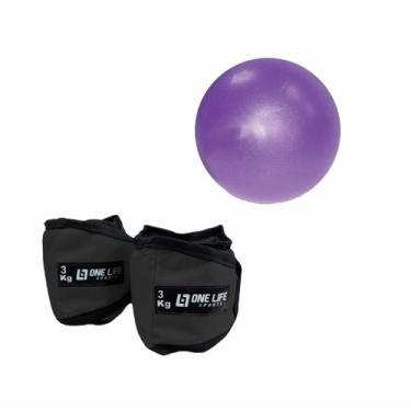 Imagem de Kit Fisioterapia One Life Sports Caneleira 3kg  Fortalecimento