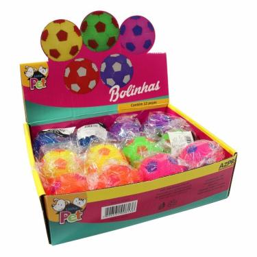 Imagem de Mordedor Pet Bolinha Futebol P/ Cão Com Luz Cor Sortida Azpr