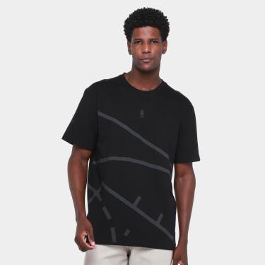 Imagem de Camiseta NBA Back Ro Black New Era NBI25TSH025 Masculina-Masculino