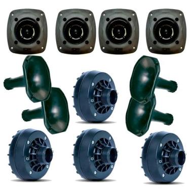 Imagem de Kit Com 4 Super Tweeter+ 4 Cones Curtos +4 Drivers - ORION