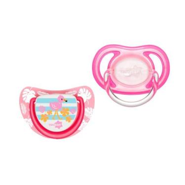 Imagem de Kit 2 Chupeta Neopan Bico Ortodontico Feminino Flamingo