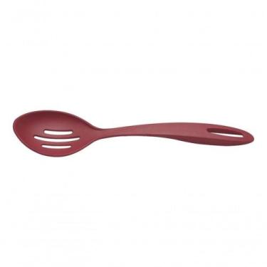 Imagem de Colher Para Servir Perfurada Tramontina Ability 29,5cm Vermelha