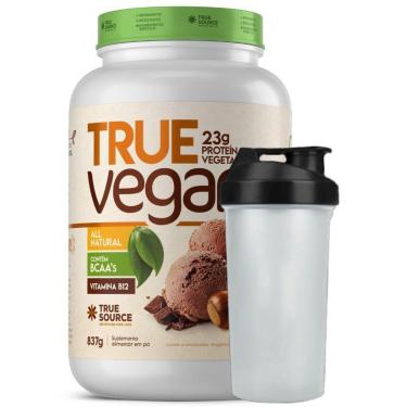 Imagem de Protein Vegan Chocolate Avela 837g Coqueteleira True Source-Unissex