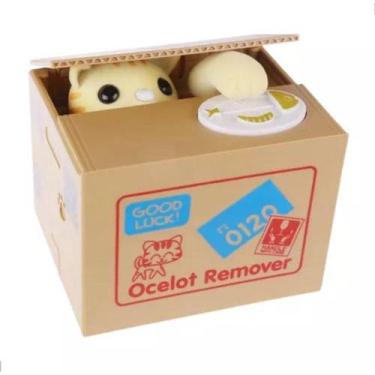 Imagem de Cofrinho Automatizado Rouba Moedas Gatinho MTC-102 - RPC