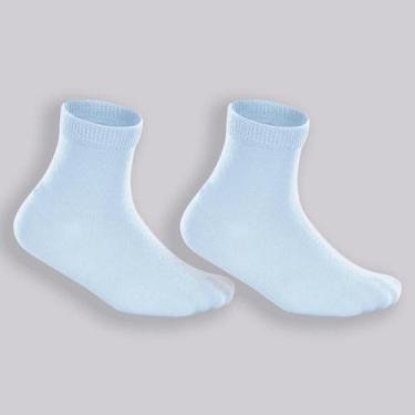 Imagem de Meia Lupo Cano Médio Punho Soft Baby 2005-088 C/2, Azul, Azul, 16-23