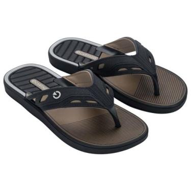 Imagem de Chinelo Masculino Cartago Dallas Confortável Macio Leve, Preto, 39