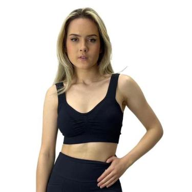 Imagem de Top Lupo Alças Regata Seamless Dry Feminino, G, Preto