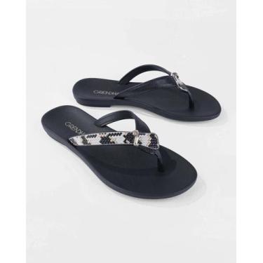 Imagem de Chinelo Rasteira Feminina Grendene 18349 - GRENDHA, Preto, 36