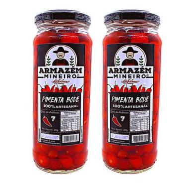 Imagem de Pimenta bode vermelha 300g grau de ardência 7 kit 02 und - Armazém Min