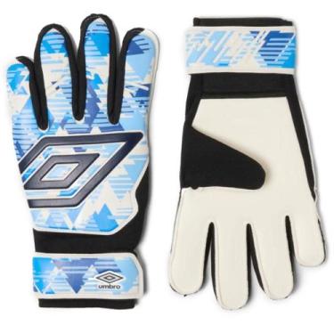 Imagem de Luva De Goleiro Umbro Formation - Branco e Azul, 10