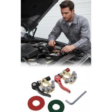 Imagem de 2x Terminal Bateria Carro Engate Rápido 12/24V Inox - Congratulations 