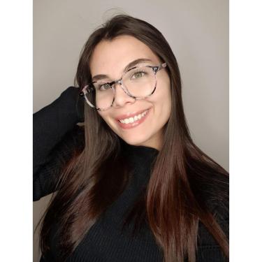 Imagem de Armação De Óculos Para Grau Redonda Vivian Flower-Feminino