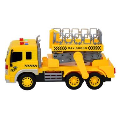 Imagem de Brinquedo Caminhão Construção Plataforma Elevador Bbr Toys