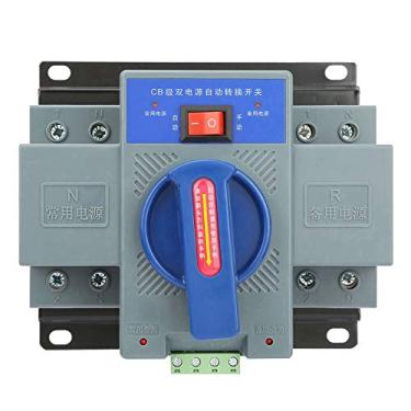 Imagem de Mini 63A 2P Switch Transfer Dual Intelligent Toggle Circuit, Automatic Transfer Switch Breaker Transfer Switch Indicator Single System