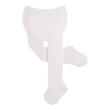 Imagem de Meia Calça De Algodão Tam 00 A 16 Off White  Pimpolho 8388