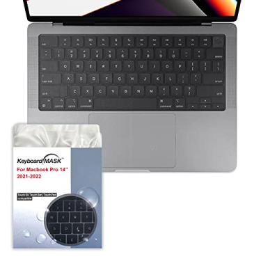 Imagem de KeyboardMask para MacBook Pro 14 polegadas acabamento fosco capa completa para teclado + touchbar/pad / ID funciona enquanto coberto protetor de teclado ultrafino à prova d'água anti-poeira MacBook Pro 14 (2021)