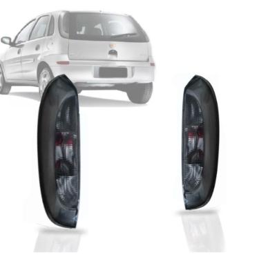 Imagem de Par Lanterna Corsa 03 04 05 2006 07 2008 09 2010 Hatch Fumê