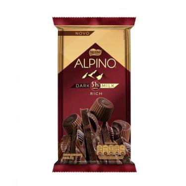 Imagem de Chocolate Nestlé Alpino Dark Milk 51% Cacau Rich 85G