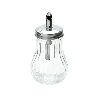 Imagem de LYOR - Açucareiro de Vidro com Tampa de Aço Inox 7,5cm x 14cm