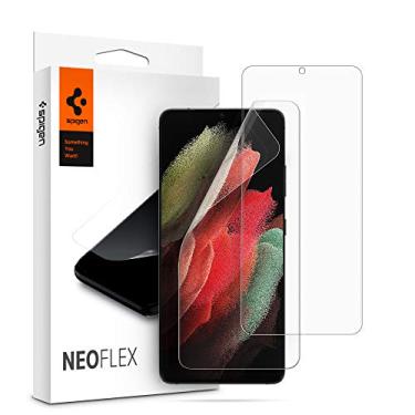 Imagem de Spigen Protetor de tela NeoFlex projetado para Samsung Galaxy S21 Ultra (2021) [pacote com 2] - compatível com capas