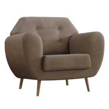 Imagem de Poltrona Beegees Velosuede Bege