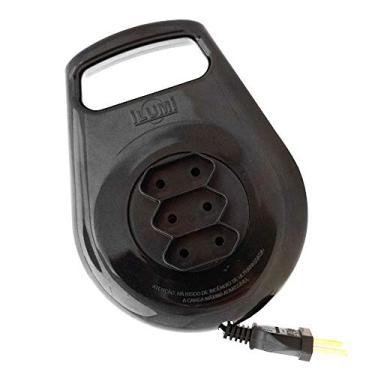 Imagem de Extensão Enrolável/Cordão Paralelo 2P / 5 Metros/Preta