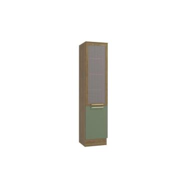 Imagem de Paneleiro 50cm 2 Portas Kappesberg Nogueira/Verde Oliva