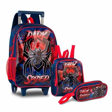 Imagem de Kit Escolar - Dark Spider - Mochila + Lancheira + Estojo - Clio Style