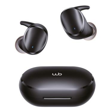 WB Fone de ouvido Bluetooth 5.1 In-ear sem fio Gamer Sentinel TWS Preto com  luzes